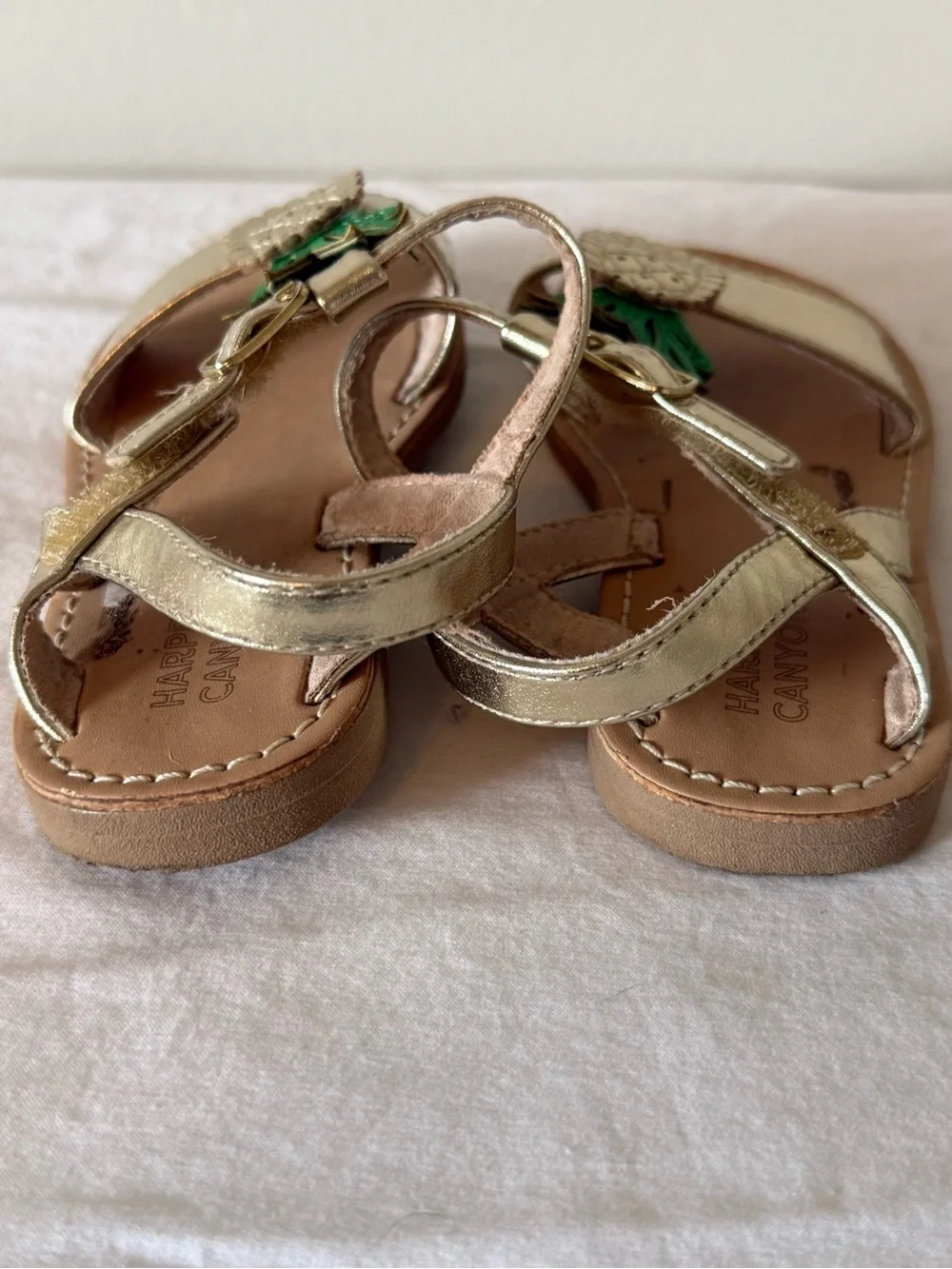 Toddler Girl Summer Sandals - Jelly and gold